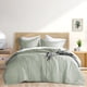 thumbnail image 2 of Regency Heights Juegos de Edredones para Cama Matrimonial O Queen, Reversibles, de 3 Piezas, Extra Suaves, con Fundas de Almohada, Color Verde Salvia, 2 of 10