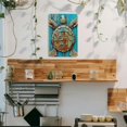 thumbnail image 4 of Charming Turtle Metal Wall Art - Vintage Coastal Decor, 8"x12", Perfect for Home, Bar, or Garden, 4 of 8
