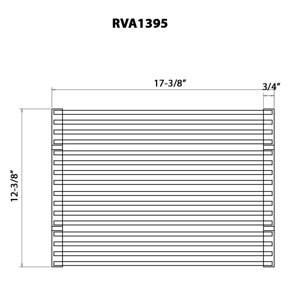 Ruvati USA RVA1395 12 in. Stainless Steel & Silicone Foldable Drying Rack for Workstation Sinks Dish Mat Trivet