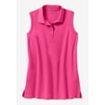 thumbnail image 4 of Woman Within Plus Size Sleeveless Polo Tunic, 4 of 5