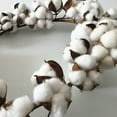 thumbnail image 2 of Raindrops 1Pack Simulation Dry Cotton Wreath 44x44x9cm White Cotton and Wood Material Environmental Friendly, 2 of 8