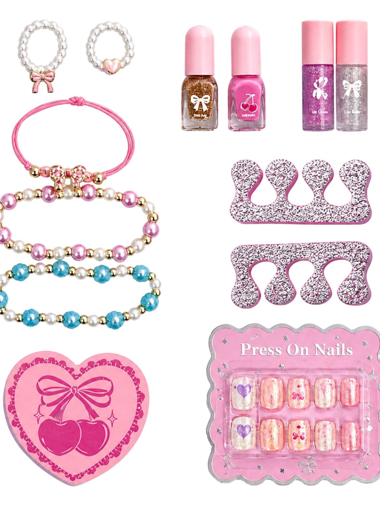 Wonder Nation Beauty Handbag Accessories Set, 15 Piece Set, Children 6 years and up