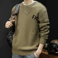 thumbnail image 4 of Suéteres de punto de gran tamaño para hombres, ropa popular coreana de color sólido, jersey para hombre, ofertas de ropa 2024, prendas de punto de cachemira Harajuku, 4 of 5