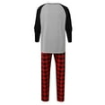 thumbnail image 3 of FAOWME Family Matching Christmas Pajamas Set Outfits Long Sleeve Round Neck Reindeer Print Top And Pant Comfortable Soft Sleepwear For Men Dad-Grey Xxl, 3 of 6
