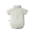 thumbnail image 6 of Newborn Baby Boy Gentleman Outfits Short Sleeve Shirts Romper Overalls Shorts Infant Summer Clothes Formal Suits, 6 of 10