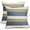 Navy Blue Yellow, variant on Navy Blue Striped Pillow Covers 18x18 Set of 2 Blue Brown Boho Stripe Pattern Cream Farmhouse Decorative Throw Pillows Outdoor Modern Print Linen Cushion Case with Zipper Decor for Sofa Couch Bed