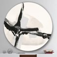thumbnail image 2 of Designart 'Abstract Neutral I' Art Mural Géométrique en Métal - Disque de 36, 2 of 5