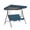 Navy, variant on 3-Seater Swing Canopy Replacement and Seat Cover, 74.8x52x5.9 Inch Canopy Top with 59x19.7x3.9 Inch Seat Cover for Outdoor Patio and Garden Swings, Swing Not Included -Navy