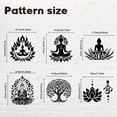 thumbnail image 3 of 6Pcs Light Switch Plate Stickers Mindful Spiritual Design Lotus Flowers Switch Stickers for Light Switch Wall Outlets Bedroom Living Room Laptop Computer 7 x 7 Inches, 3 of 7