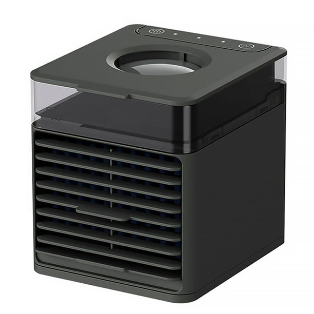 Mini Portable Air Cooler Usb Removable Humidifier Fan Leak Proof Cooling Air Conditioner With Uv Light Black Walmart Com Walmart Com