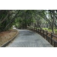 thumbnail image 2 of Flaherty, Dennis 24x17 White Modern Wood Framed Museum Art Print Titled - Japan, Wakagama Prefecture Brick pathway, 2 of 4
