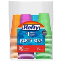 Hefty Party On! Disposable Cups - 80ct/16oz
