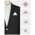 thumbnail image 3 of INSPIRE CHIC Men's Pocket Square Cotton Handkerchiefs for Suits Jacket White One Size, 3 of 4