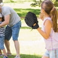 thumbnail image 4 of PU Leather Thickened Glove, Toughness Baseball Glove, Black For Softball Players Children Teenager Adult Baseball Games Baseball Training, 4 of 8