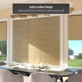 thumbnail image 2 of Red Lantern Burnt Bamboo Cordless Window Shade - Natural 72" W, 2 of 8