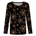 thumbnail image 3 of Birdeem T-shirt Blouse à Manches Longues à Col Rond Imprimé Décontracté d'Été pour Femmes, 3 of 5