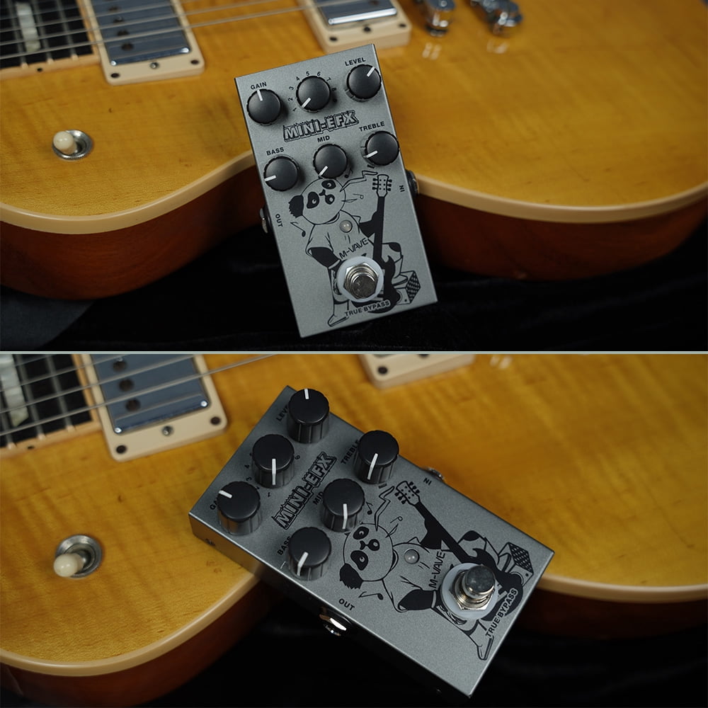 M-VAVE M VAVE Electric Effects Pedal Heavy Metal Distortion Effector with 3 Section EQ Adjuster