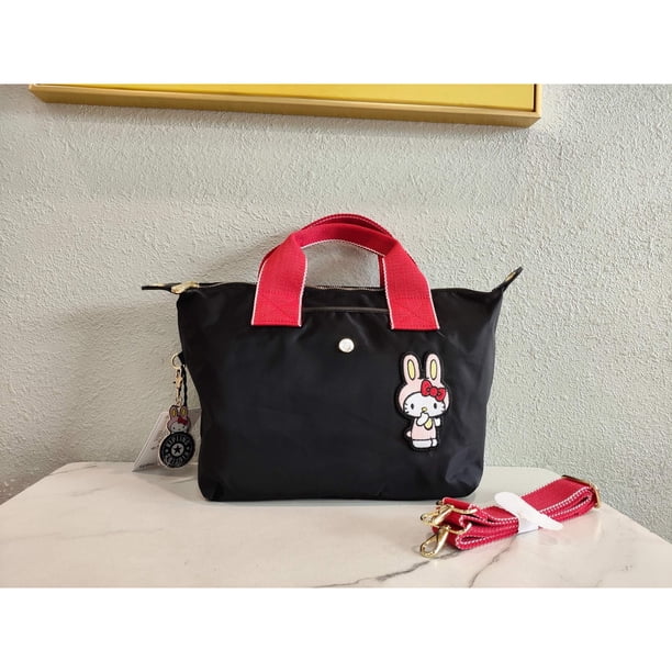 Mochila Kipling Edición Limitada/Hello Kitty Joint Series Bolsa De Viaje Bolso/Patrón De Conejo Casual De Doble Uso Almacenamiento 14240