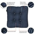 thumbnail image 6 of Classic Accessories Patio Seat Cushion, 2 Pack, Classic Navy, Stripe, 19"W, 6 of 8