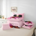 thumbnail image 6 of jejeloiu Kawaii Girly Princess 7-Piece Bedding Comforter Set,Fairy Tale Theme King Bedding Sets,Chic Glass Wings Bed Sheets For Kids,Breathable Home Decor Reversible, 6 of 8