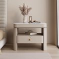 thumbnail image 2 of Mesita De Noche De lujo estética Glamour, mesitas De Noche De almacenamiento De diseño único y moderno con cajones, muebles De dormitorio, 2 of 4