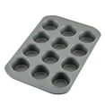 thumbnail image 3 of Farberware Nonstick Bakeware 3 Piece  Muffin Cake and Lasagna Pan Set, Gray, 3 of 9