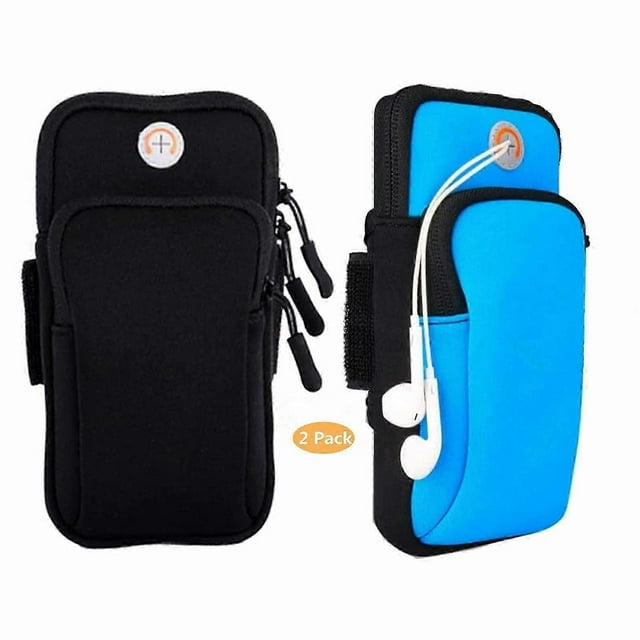 2 Pack Running Armband, Phone Arm Holder for Running, Phone Arm Band Arm Case
