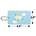 thumbnail image 6 of Llama on Sparkling Rainbow Luggage Card Suitcase Carry-On ID Tag, 6 of 7