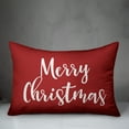 thumbnail image 2 of Creative Products Merry Christmas in Red 14x20 Spun Poly Pillow, 2 of 2