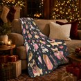 thumbnail image 3 of Celebratory French Bulldog Party Pups Wrapped Presents, Playful Festive Scene, Warm Flannel Blanket for Living Room and Bedroom, Dog Lovers Christmas Gift, Festive Home Decor, 3 of 9