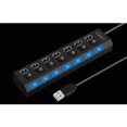 thumbnail image 4 of 7 Puertos Usb 2.0 Con Switch Luz Led Pc Laptop Mac Ele-Gate HUB.14, 4 of 6