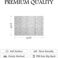 thumbnail image 5 of SIXHOME 2'x3' Small Area Rugs Washable Boho Modern Neutral Soft Rug Throw Rug for Bathroom Bedroom Entryway Kitchen Dorm Entrance Door Mat Gray, 5 of 6