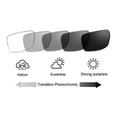 thumbnail image 4 of DEBGFS Rectangular Metal Reading Glasses Blue Light Blocking, Fashion Computer Readers for Women Men Lightweight & Comfortable Anti Glare Transition Photochromic  1.00~4.00,Gray, +2.25, 4 of 7