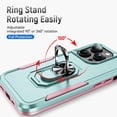 thumbnail image 3 of for iPhone 15 Pro Case,[Military-Grade Drop Protection] Shockproof Phone Case,15 Pro Case with Stand - Green+Pink, 3 of 12