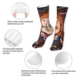 thumbnail image 6 of Lsque Chucky Print Women's Men's Novelty 16in Crew Socks Cotton Socks Knee High Socks for Walking,Running,Nurses,Pregnancy, 6 of 6