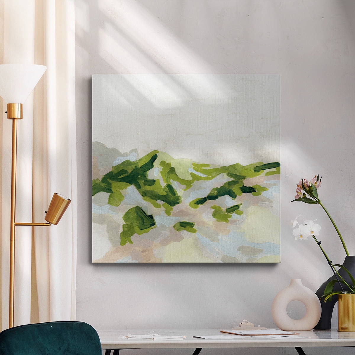 Wexford Home Emerald Hills I-Premium Gallery Wrapped Canvas, 10" x 10" - Ready to Hang