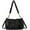Black, variant on Kukuzhu Quilted Shoulder Bag Tote Bag Women Leather Pleated Hobo Bag Chic Soft Handbag Purse