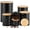 black, variant on Kitchen Storage Containers for Countertop Set of 6,Food Containers with Airtight Lids,Flour and Sugar Storage Containers,Black Canister Set for Coffee and Tea,Farmhouse Kitchen Decor