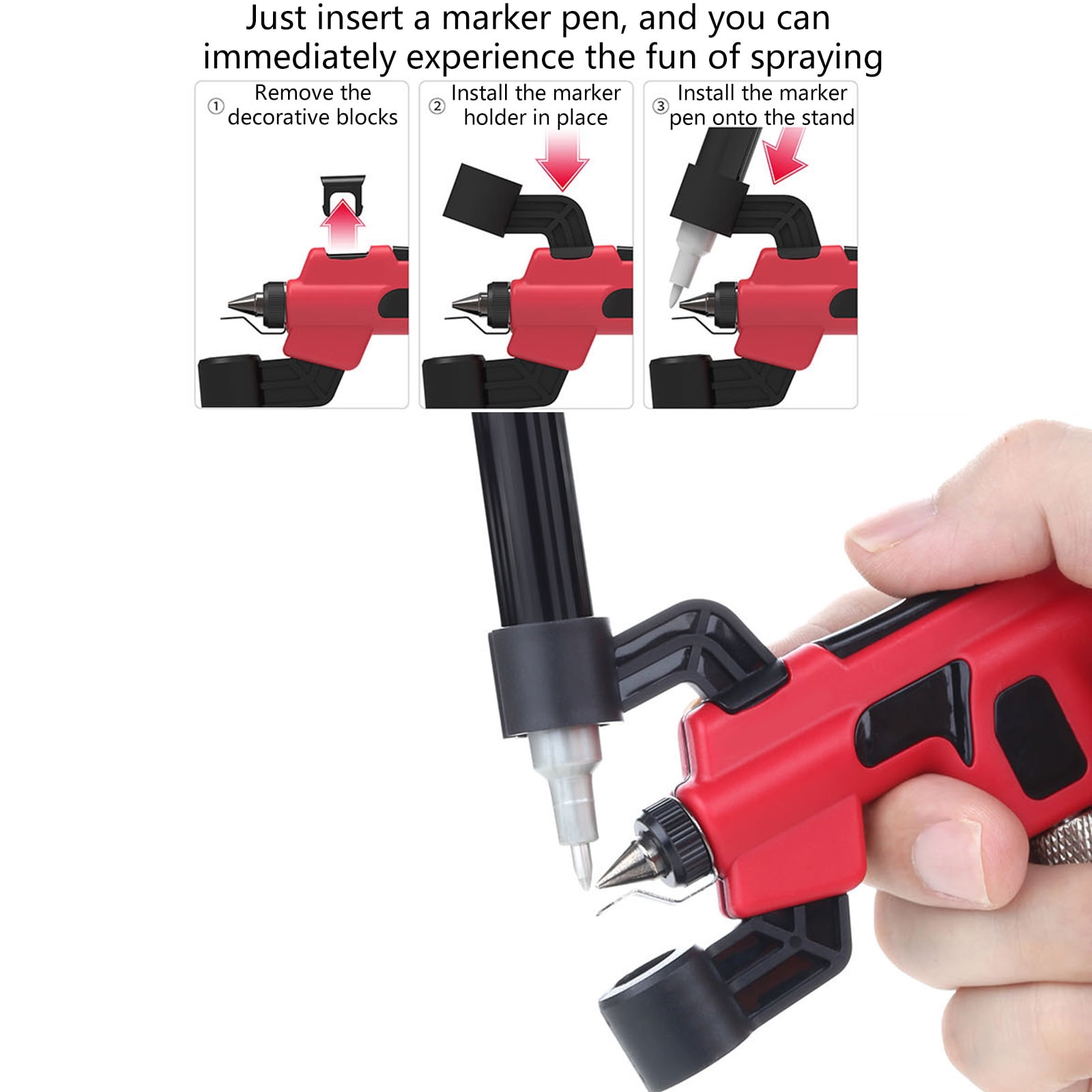 Sprayer with Marker Rack for Model Painting Tool Easy Sprayer Model Paint Hobby Craft Maintenance
