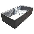 thumbnail image 3 of vidaXL Garden Planter Black 61.8"x31.5"x15.7" Poly Rattan, 3 of 6