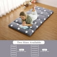 thumbnail image 5 of Japanese Futon Floor Mattress for Adults, Japanese Style Futon Mattress for Floor, F loral Printed Futon Mattress Sleeping Mattress, Tatami Mat, Camping Mattress, Star, 5 of 9