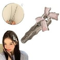 thumbnail image 3 of SSKFHGI Hairpin Metal Bow Personalised Design Light Luxury Hair Accessories for Wo, 3 of 8