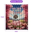 thumbnail image 5 of My Dog Is My Valentine Cute German Shorthaired Pointer in Gift Box Shower Curtain GSP Lover Dog Gift Waterproof Bathroom Bathtub Curtain - 3006, 5 of 5