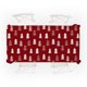 thumbnail image 4 of 140*140cm Mantel de poliéster impermeable de Navidad, cubierta de mesa rectangular impresa con copos de nieve de Papá Noel de dibujos animados para decoración de fiesta en casa de, 4 of 5