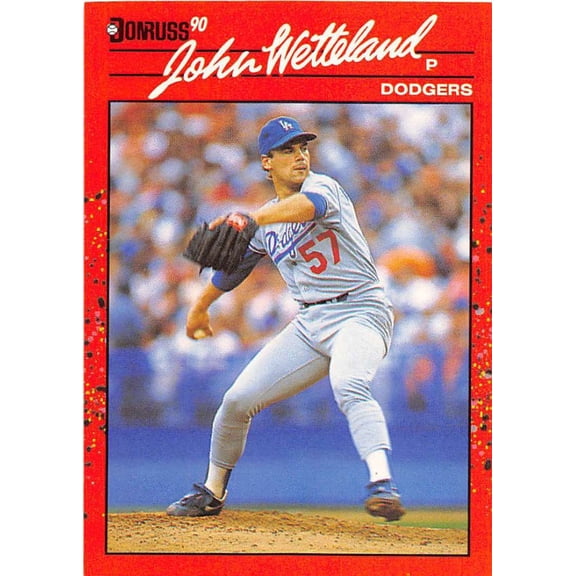 1990 Donruss Baseball #671 John Wetteland Los Angeles Dodgers