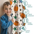 thumbnail image 3 of Blackout Kids Curtains,Colorful Footballs and Stars Pattern Childrens Insulated Curtains Set Of 2,Bedroom Essentials,Toddler Room Decor 42"x54", 3 of 5
