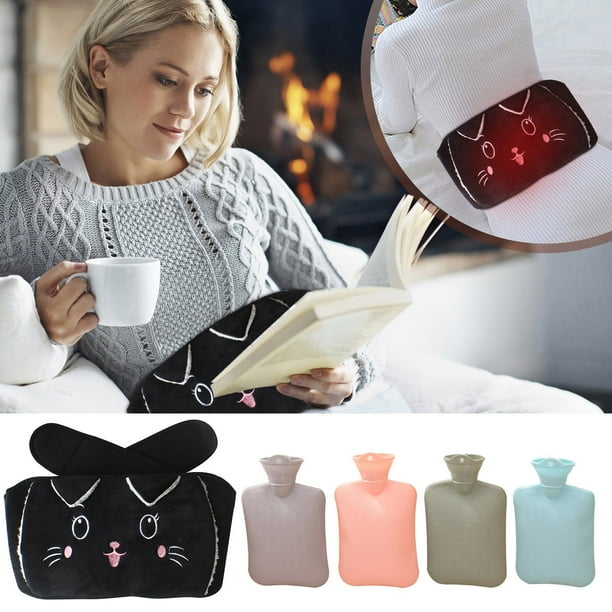 Ganfancp Cute Botella de Agua Caliente Cinturón Set de Goma Botella de Agua Caliente para y Calor Liquidación Ventas Hoy Ofertas Prime 1 Juego de Bolsa de Agua Caliente (Cinturón + Bolsa de Agua Cali