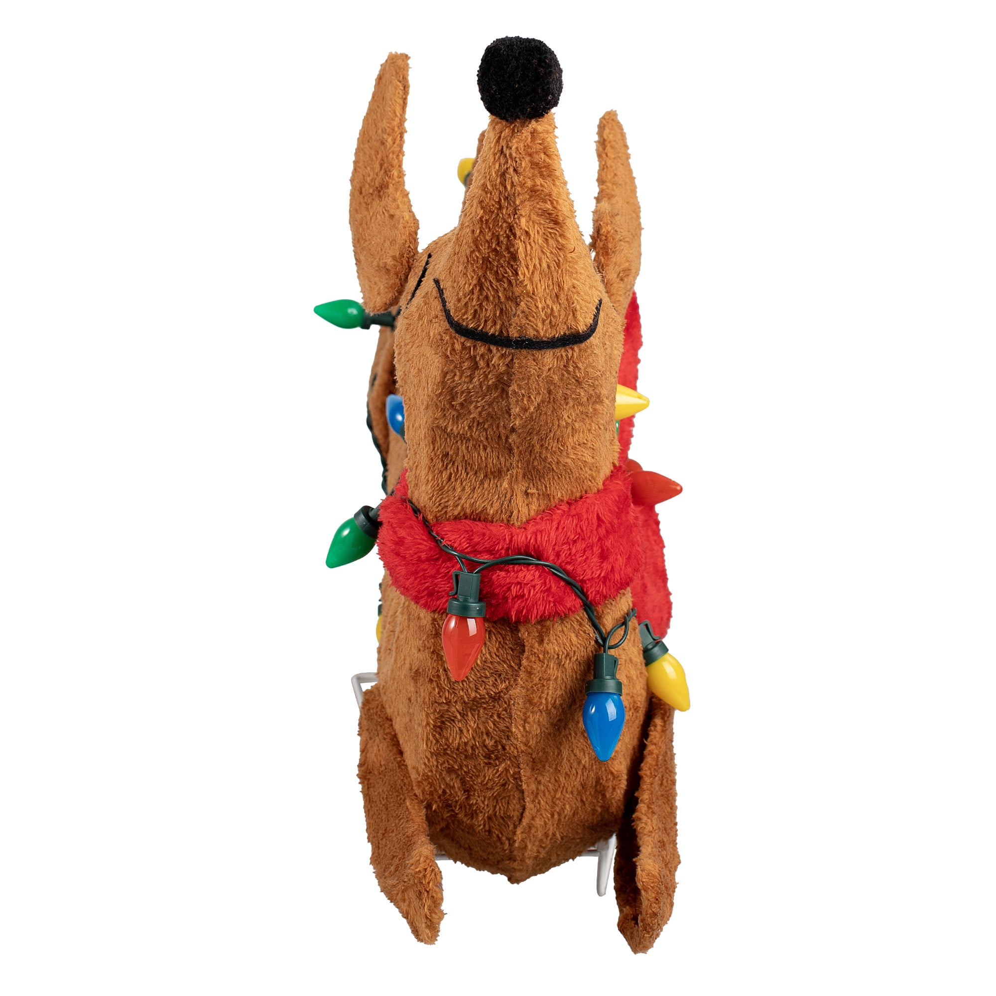 Indoor/Outdoor 50-Count LED Plush Dachshund Christmas Decoration, Multicolor, 30", by Holiday Time