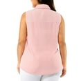 thumbnail image 7 of Unique Bargains Women's Plus Size Sleeveless Button Down Tank Top Shirts, 7 of 7