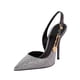 thumbnail image 2 of Zapatos de tacón de aguja con hebilla de lentejuelas y diamantes de imitación para mujer, calzado elegante con punta puntiaguda, moda de primavera y verano, 2 of 5